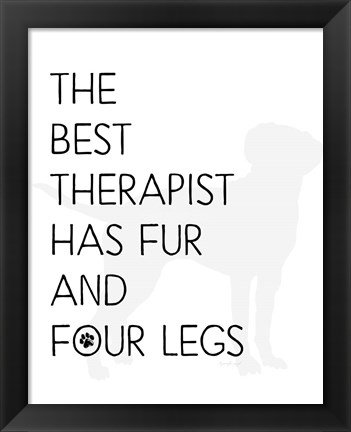 Framed Best Therapist Print