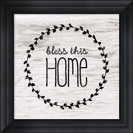 Framed Bless This Home Print