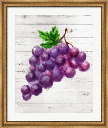 Framed Grapes Print