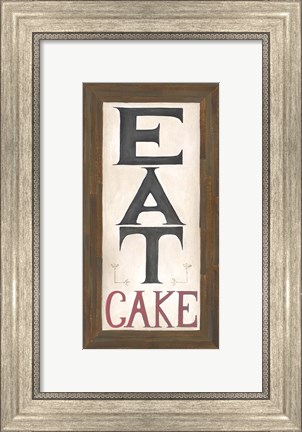 Framed Eat Cake Print