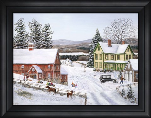 Framed New Snow Print