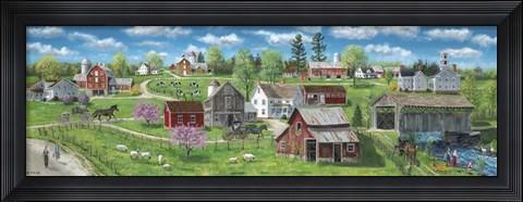 Framed Barns and Silos Print