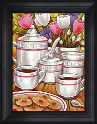Framed Coffee Sugar Cream Print