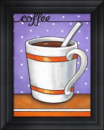 Framed Good Morning Cafe Coffee Print