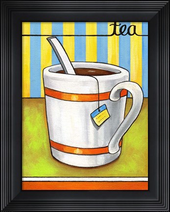Framed Good Morning Cafe Tea Print