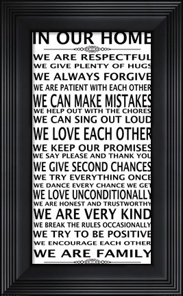 Framed In Our Home Print