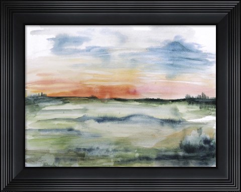 Framed Watercolor Landscape - A Print