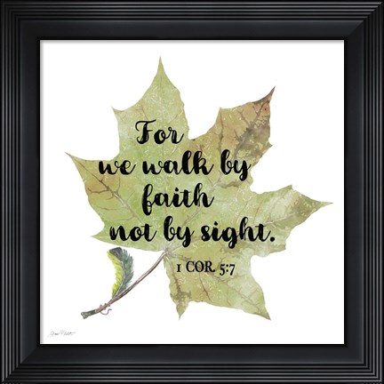 Framed Scripture Leaf - A Print
