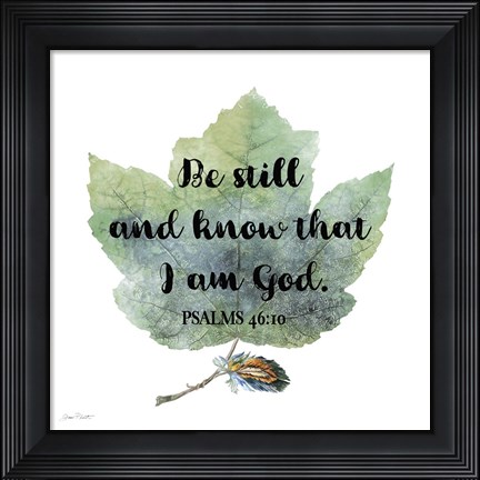 Framed Scripture Leaf - B Print