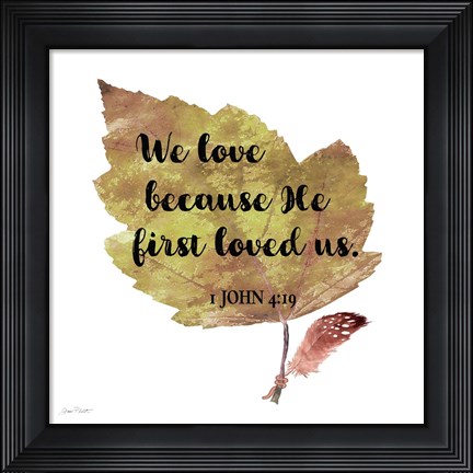 Framed Scripture Leaf - C Print