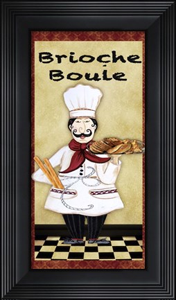 Framed Chefs - Brioche Boule Print