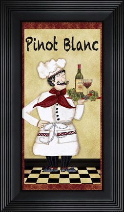 Framed Chefs - Pinot Blanc Print
