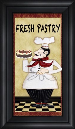 Framed Chefs - Fresh Pastry Print