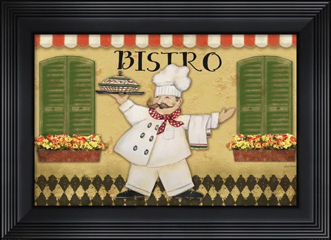 Framed Bistro Chef Print