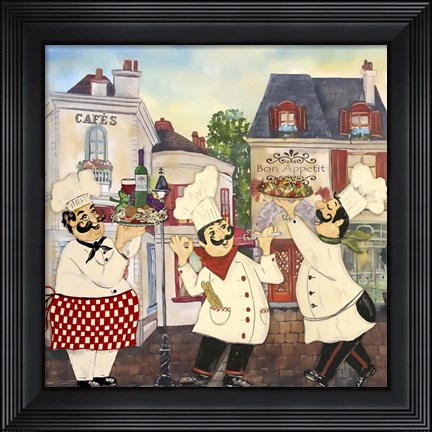 Framed Italian Chefs Print