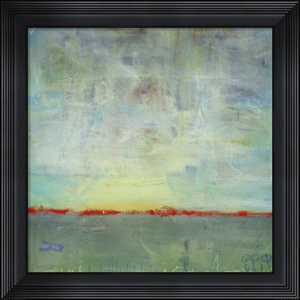 Framed Abstract Sunrise Landscape Print