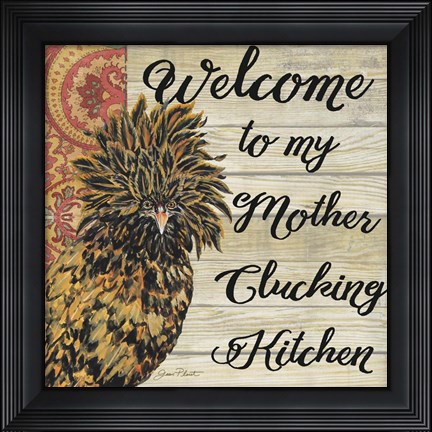 Framed Polish Hen - B Print