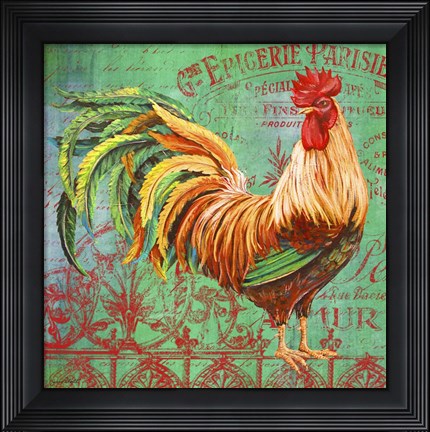 Framed Le Rooster - A Print