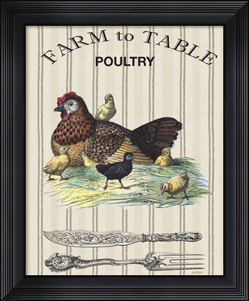 Framed Farm to Table - D Print