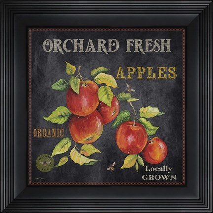 Framed Orchard Fresh Apples Print