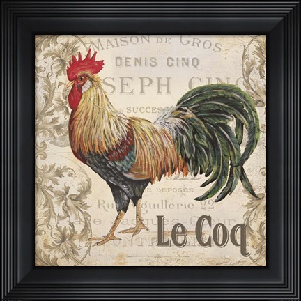 Framed Le Coq 3 Print
