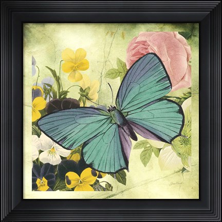 Framed Butterfly Visions With Bleed Print