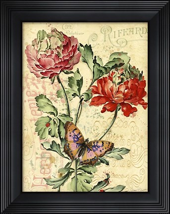Framed French Florals 3 Print