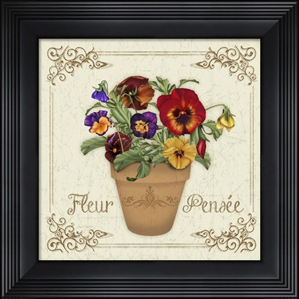 Framed Fleur Pensee Print