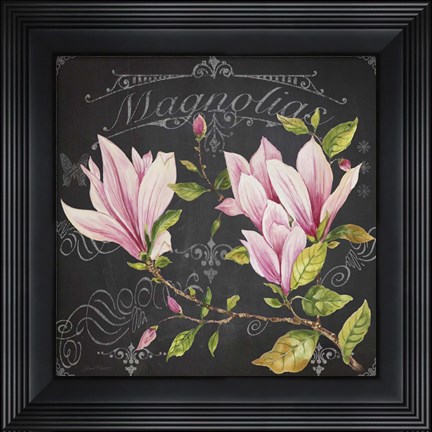 Framed Magnolias 1 Print