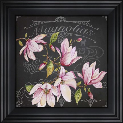 Framed Magnolias 2 Print