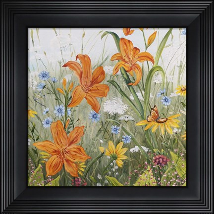 Framed Wildflowers Print