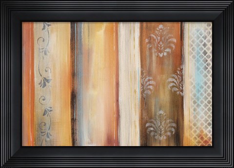 Framed Abstract Surrender Stripes Print