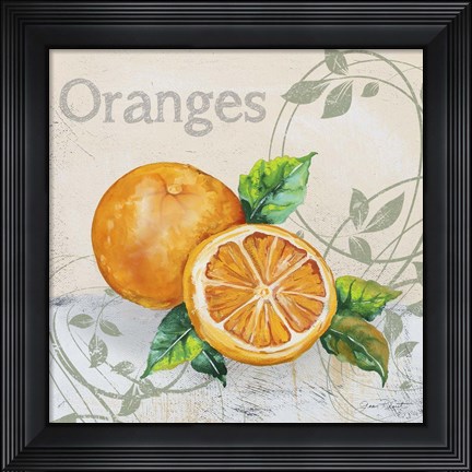 Framed Tutti Fruiti Orange Print