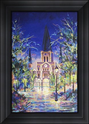 Framed Fantasy St Louis Cathedral Print