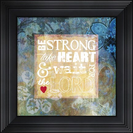 Framed Heart Psalm I Print