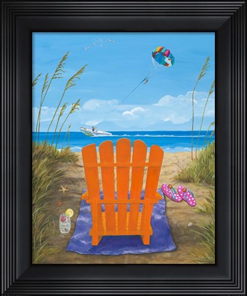 Framed Beach Haven Print