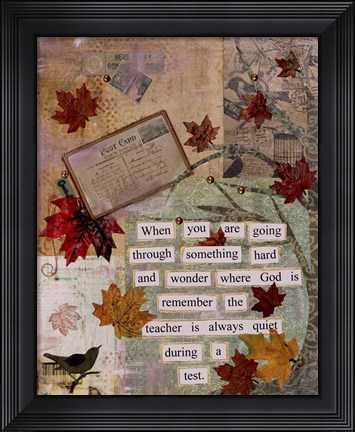 Framed Autumn Test Print