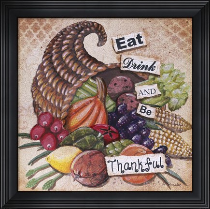 Framed Be Thankful Print