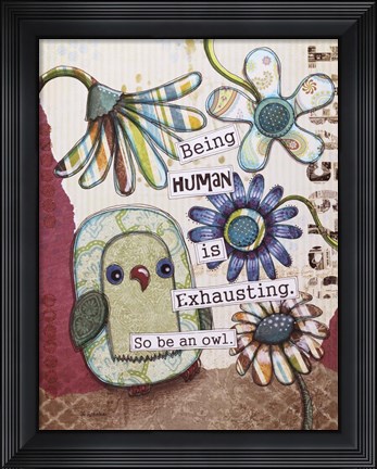 Framed Being Human Print