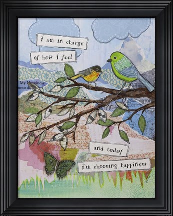 Framed Bird of happiness Print
