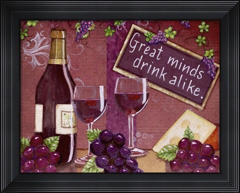 Framed Great Minds Print
