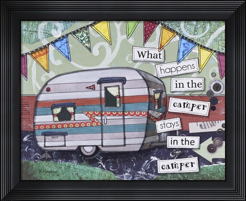 Framed Happy Camper Print