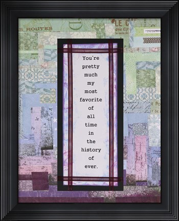 Framed History of Ever Print