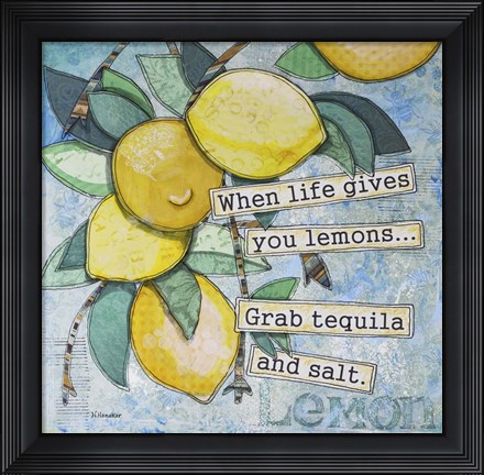 Framed Lemony Life Print