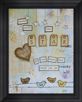 Framed Little Star Print