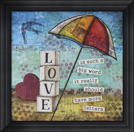Framed Love Letters Print