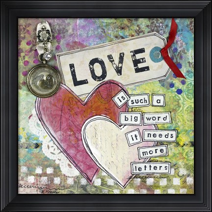 Framed Loving Hearts Print