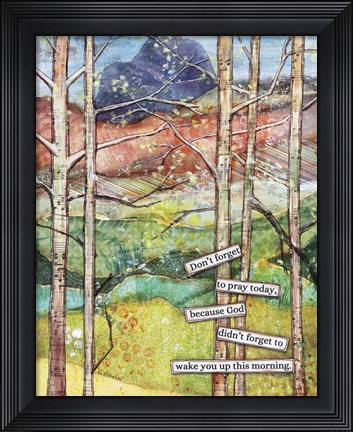 Framed Morning Prayer Print