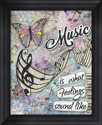 Framed Musical Feelings Print