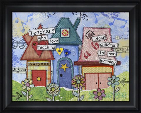 Framed School Days Print